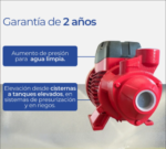 Bomba De Agua Periferica Motorarg Pf 100 M 1 Hp Eleva 55 M - Imagen 7