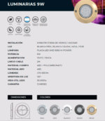 Luz Acero Inox Para Pileta Piscina De Fibra Medus 9w Rgb - Imagen 3
