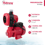 Bomba Agua Presurizadora Motorarg Pf Pres 0.5 Hp