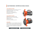 ELECTROBOMBA CENTRÍFUGAS DOBLE CÁMARA LEO DE 5.5 HP TRIFASICA - Imagen 3