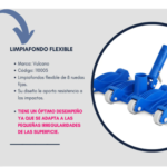 Barrefondo Limpiafondo Vulcano 8 Ruedas Fijas - Imagen 2