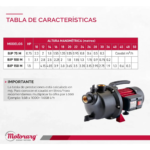 Bomba Autoaspirante Bjp150 Motorarg Agua Limpia 1.5 Hp - Imagen 5