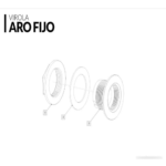 Virola Aro Fijo Blanco 50mm Pegar Vulcano - Imagen 2