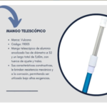 Mango Telescópico Vulcano De 3.60 Mts Para Limpiafondo - Imagen 4
