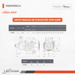 Bomba periférica Leo  Apm 110 1.5 Hp - Imagen 4