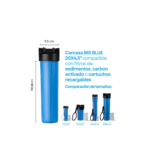Carcasa Portafiltro De Agua Altos Caudales Big Blue 20x 4.5 - Imagen 3