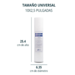 Repuesto Cartucho Filtro Agua Sedimentos 10x2.5 Polipropileno