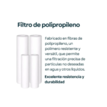 Filtro Polipropileno Partículas Sedimento 20x2,5 - Imagen 5